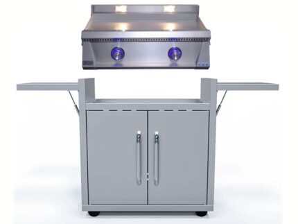 Le Griddle Pro Series 75 30-Inch 2-Burner Freestanding Gas Griddle with Lights - 3mm Plate
