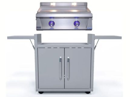 Le Griddle Pro Series 75 30-Inch 2-Burner Freestanding Gas Griddle with Lights - 6mm Plate